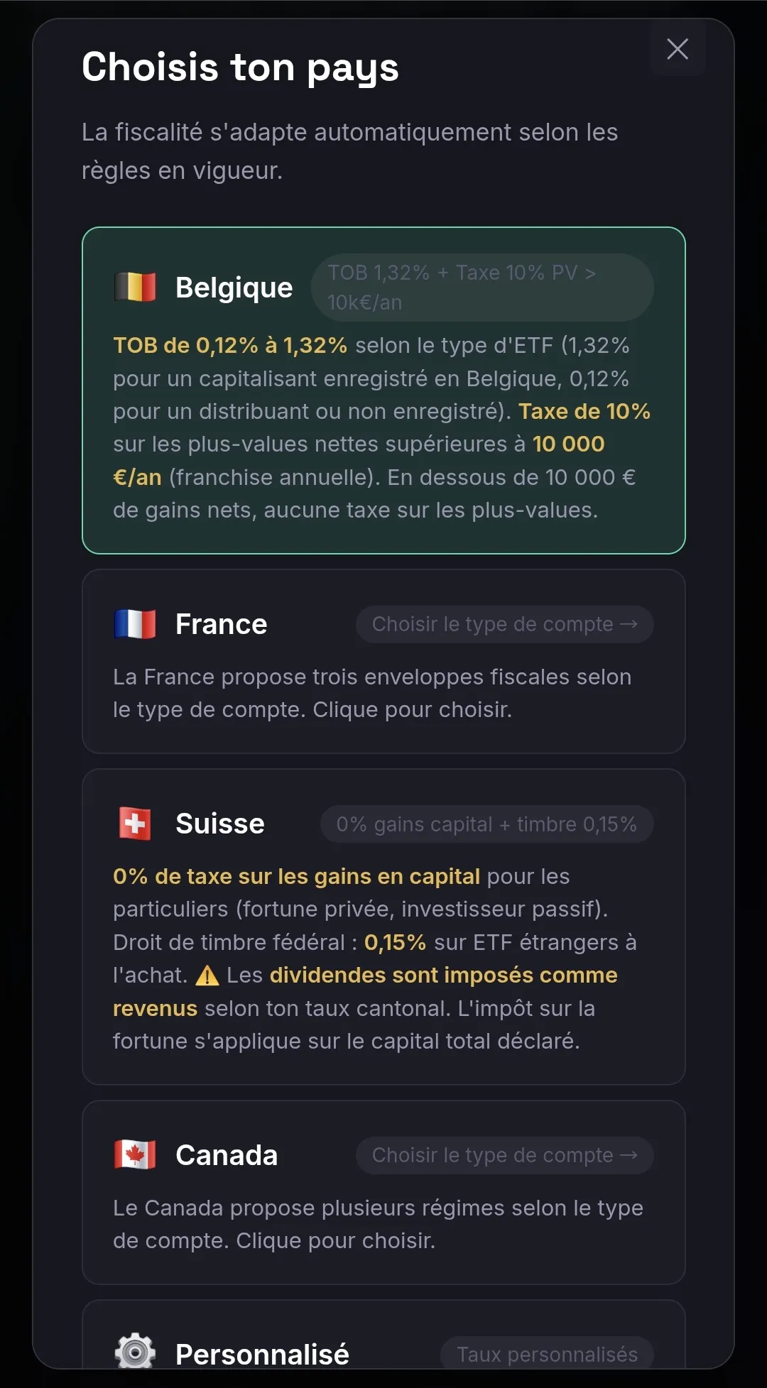Simulateur etf gallery image
