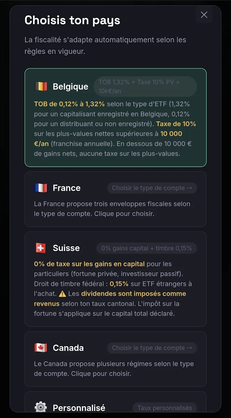 Simulateur etf screenshot 7