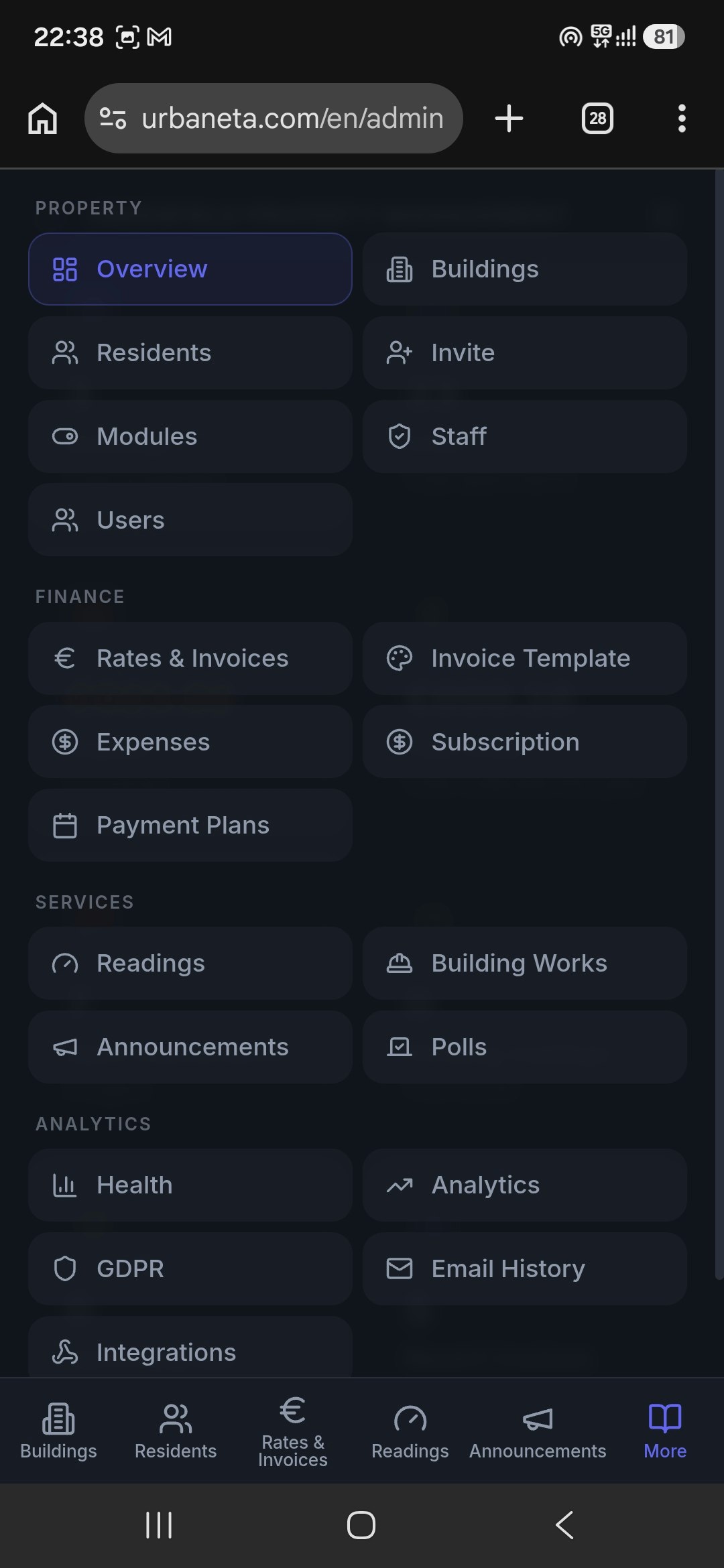 Urbaneta — Property Management Platform gallery image