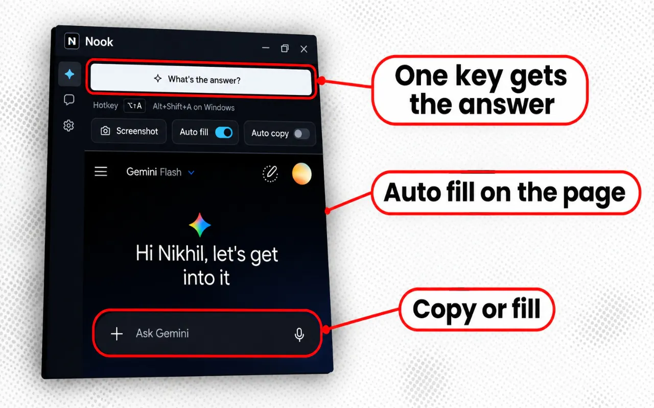 Nook AI - Free AI Side Bar with Autofill gallery image
