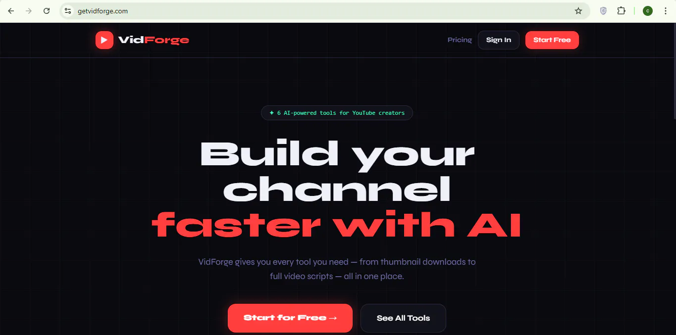 GetVidForge 제품 배너