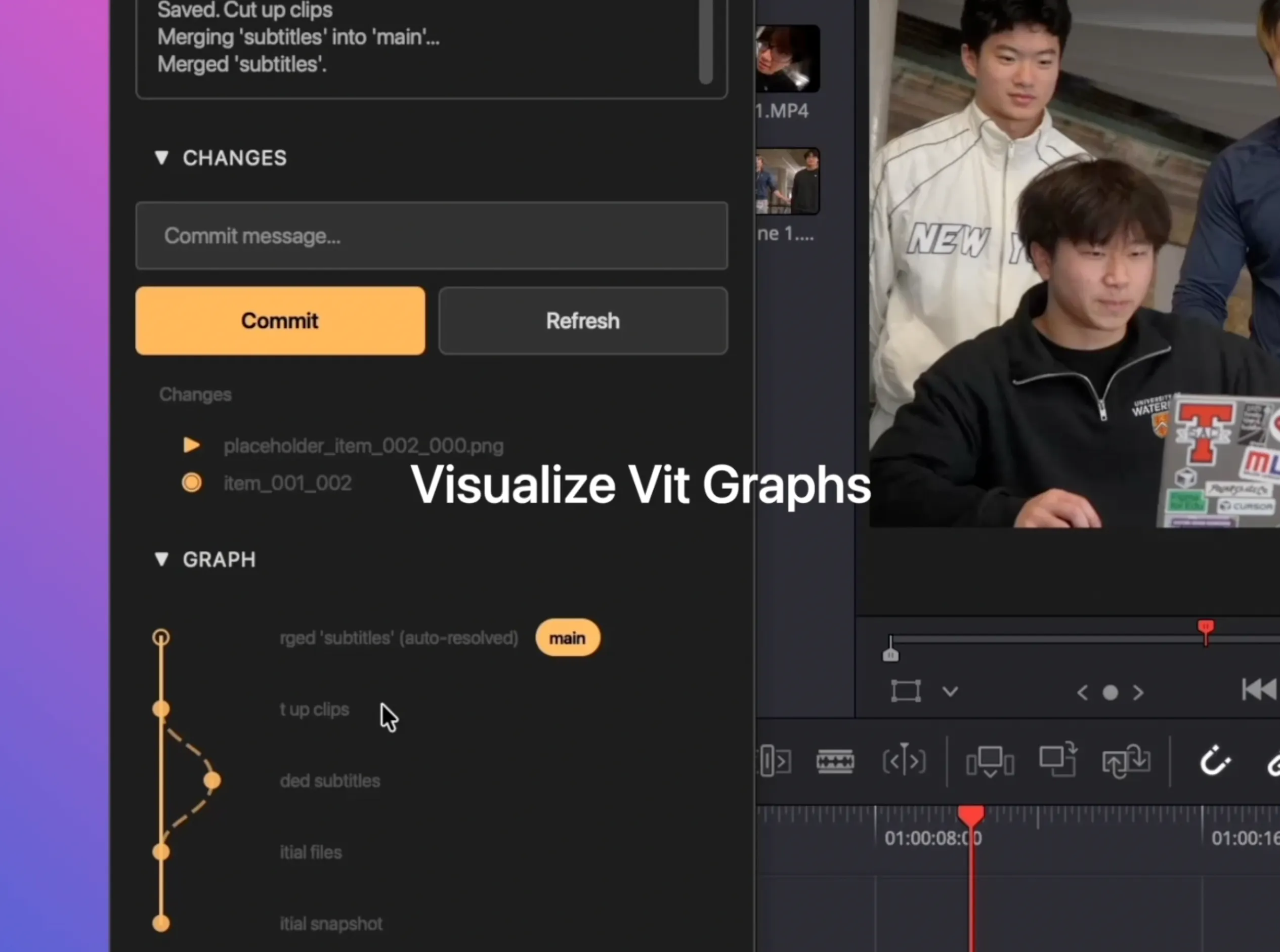 vit: git for video editing. | Product Hunt