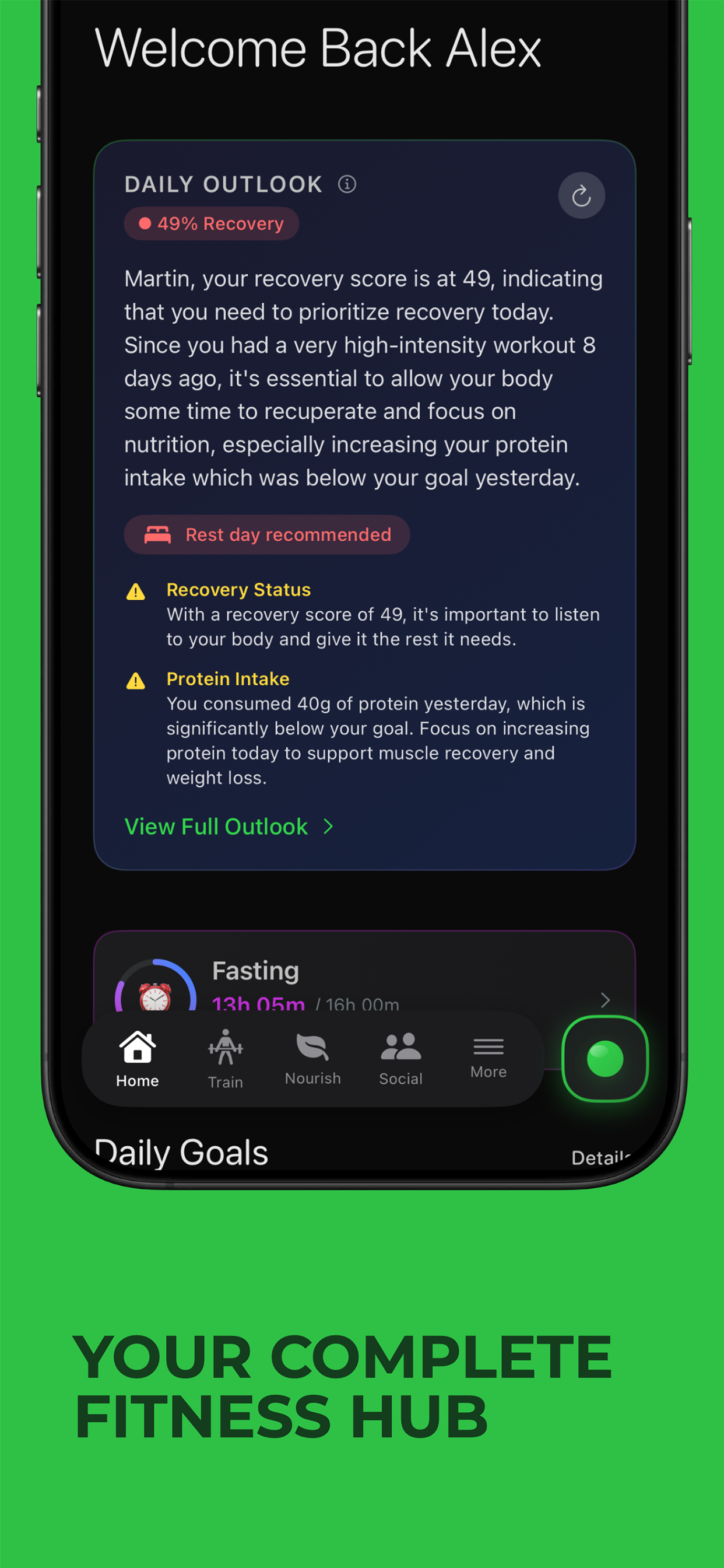AIVO Fitness - Screenshot 2 showing product features and functionality