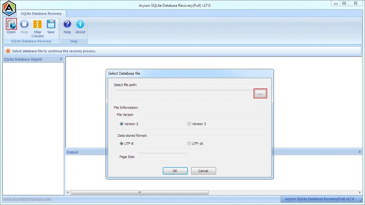 Aryson SQLite Database Recovery media 1