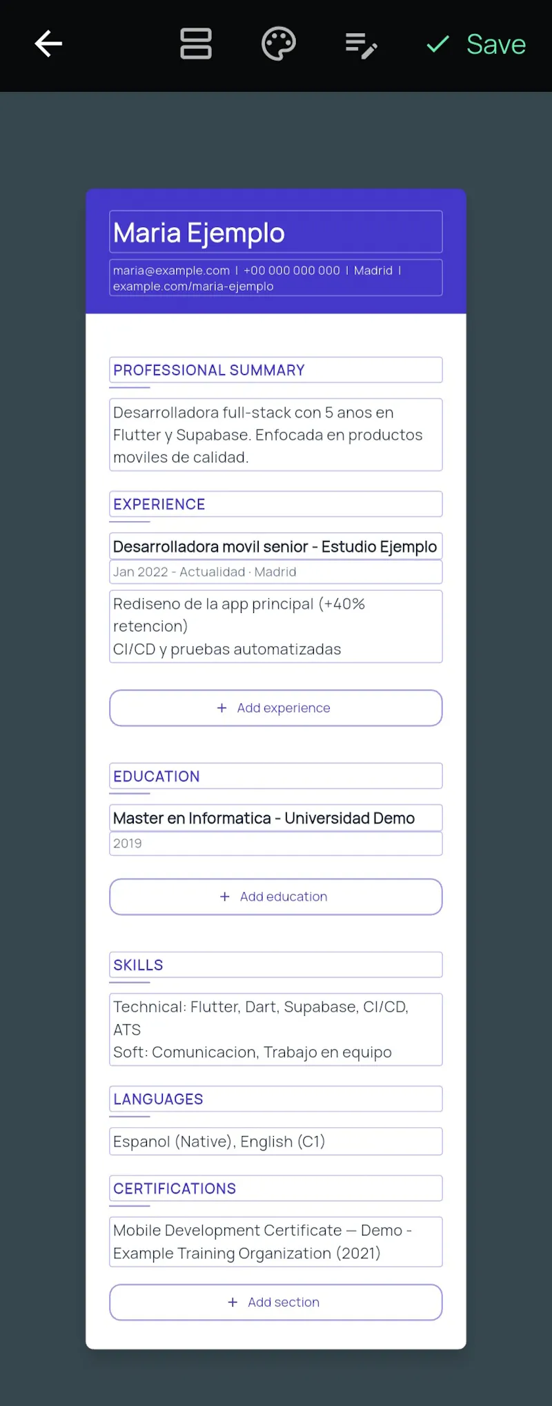 HireSnap — AI Resume & CV Builder screenshot 15