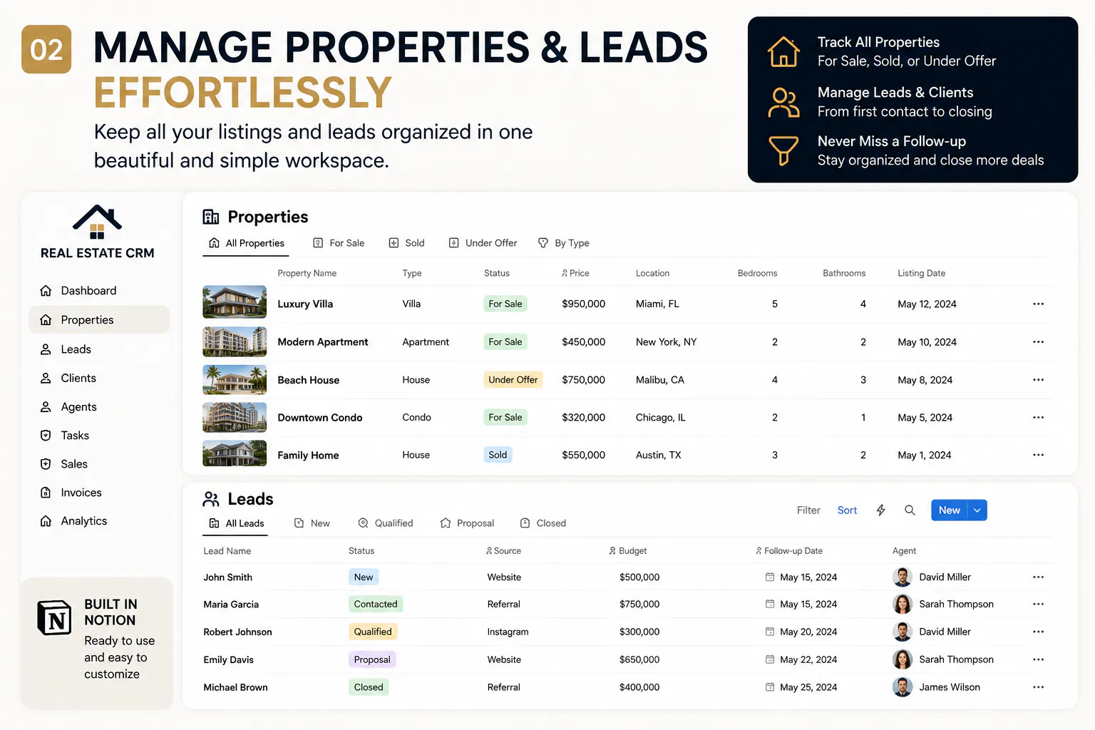Premium Real Estate CRM gallery image