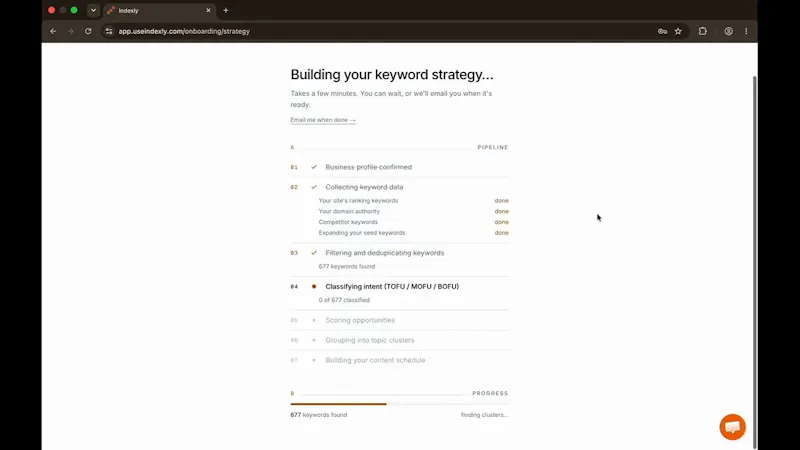 Indexly screenshot 1 (video preview)