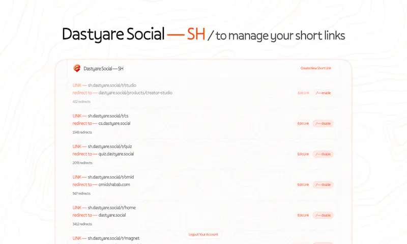 Dastyare Social — SH screenshot 1