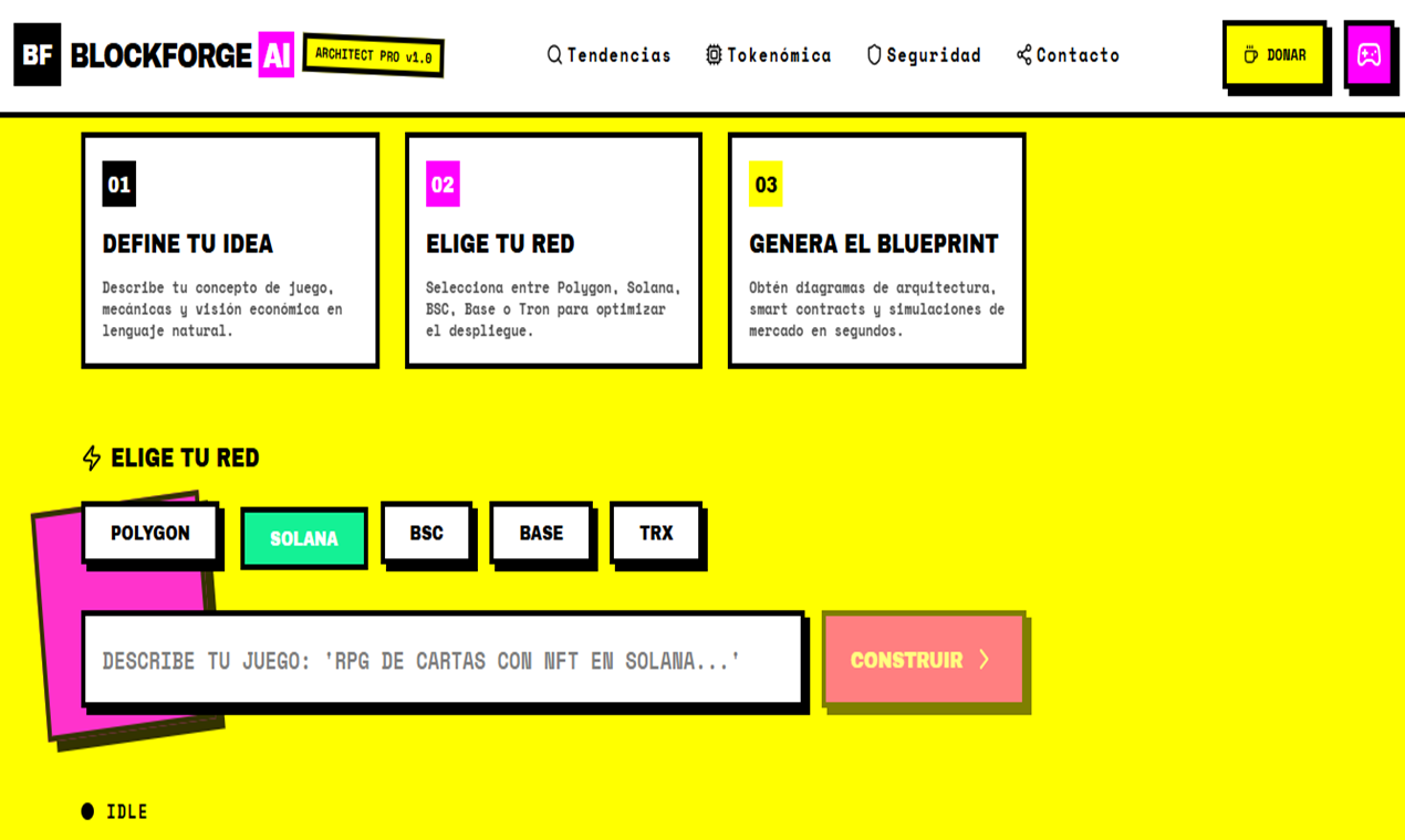 BlockForge AI - Screenshot 2 showing product features and functionality