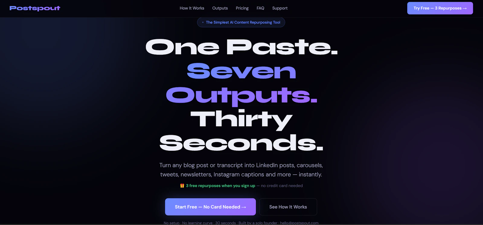 Postspout screenshot 1