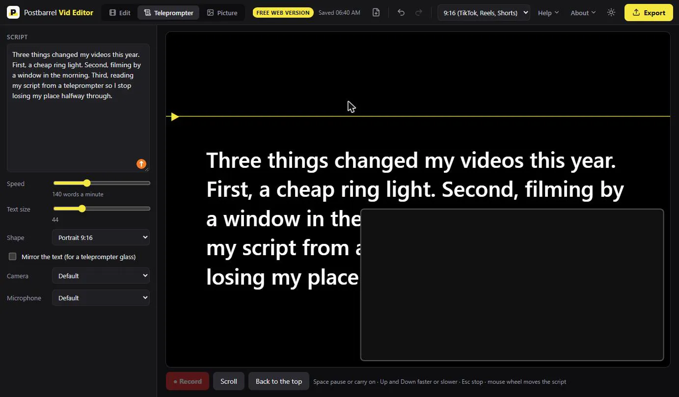 Postbarrel Vid Editor gallery image