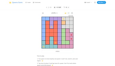 Enhanced Queens Game gallery image
