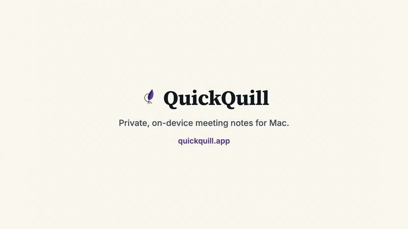 QuickQuill screenshot 1 (video preview)