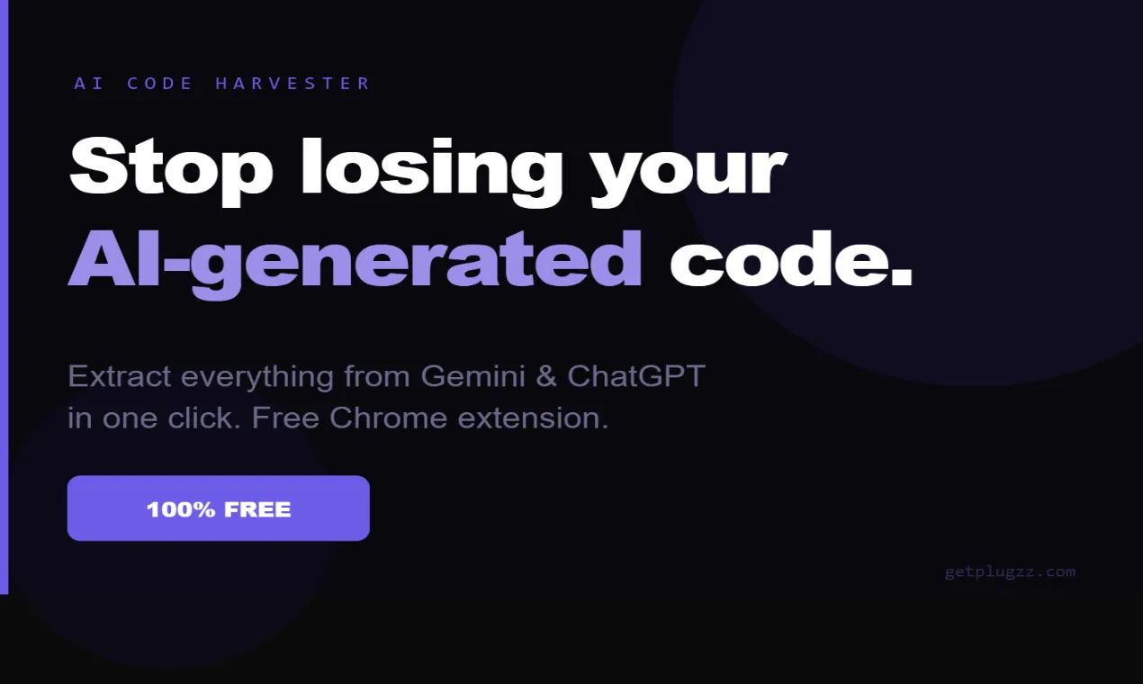 AI Code Harvester for Gemini & ChatGPT のプロダクトバナー