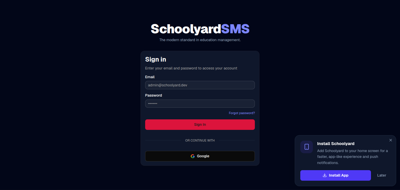SchoolyardLMS gallery image