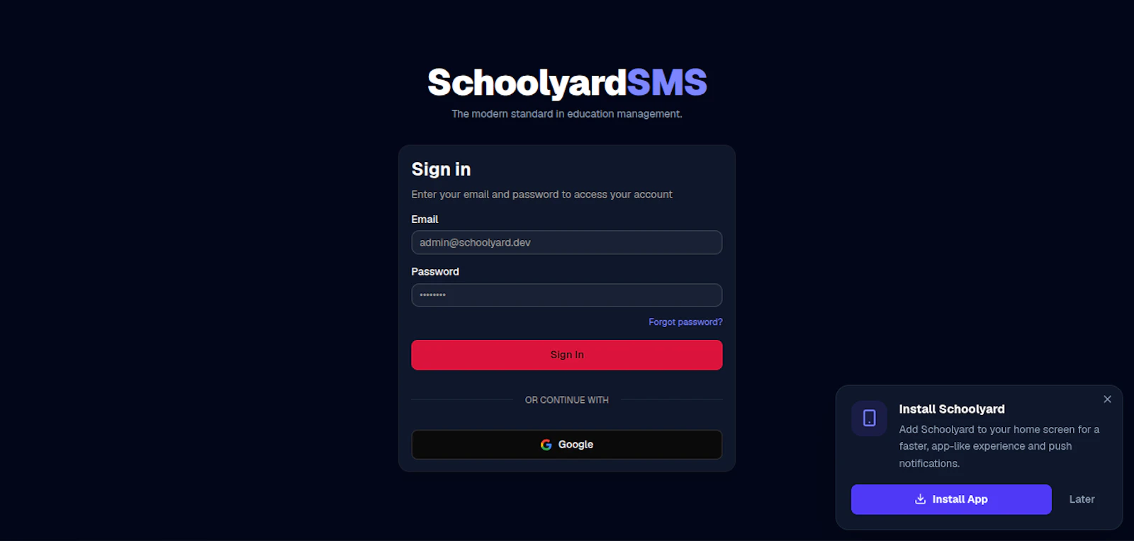 SchoolyardLMS screenshot 6