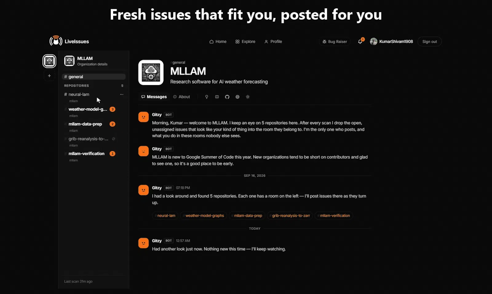 LiveIssues screenshot 2