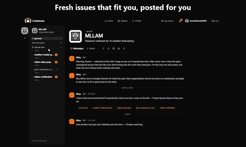 LiveIssues screenshot 2