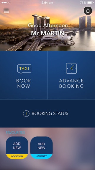 Comfort Delgro taxi booking app