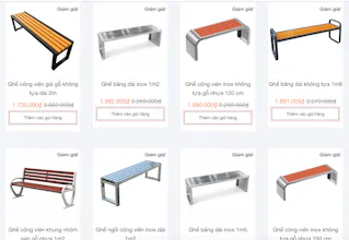 Ghế Công Viên Chất Lượng Cao Chính Hãng gallery image