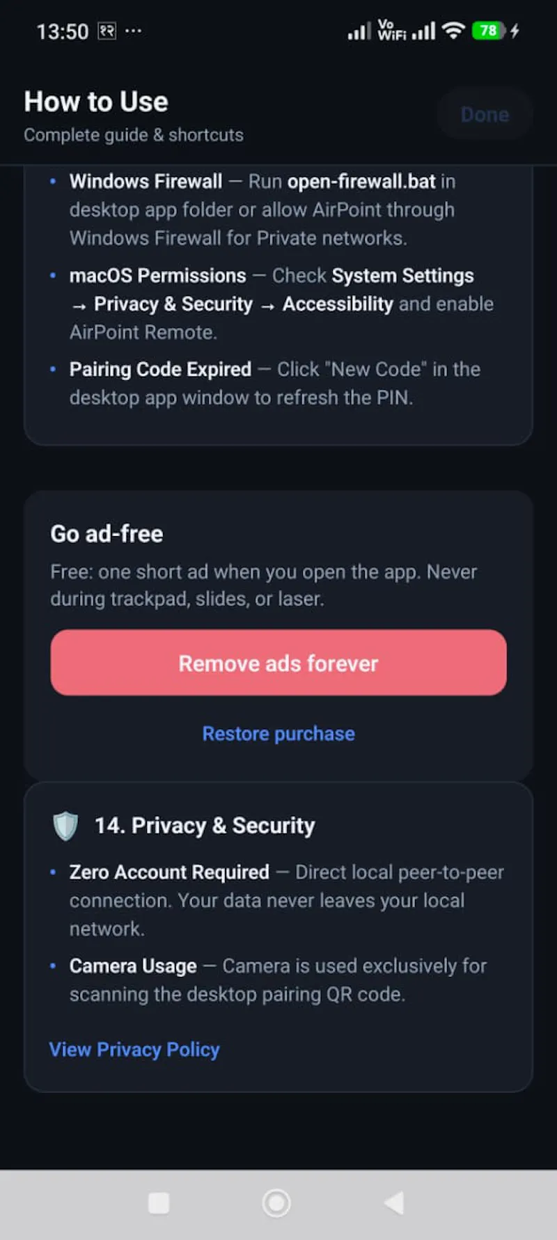 Airpoint: Presenter, Trackpad & manymore screenshot 22
