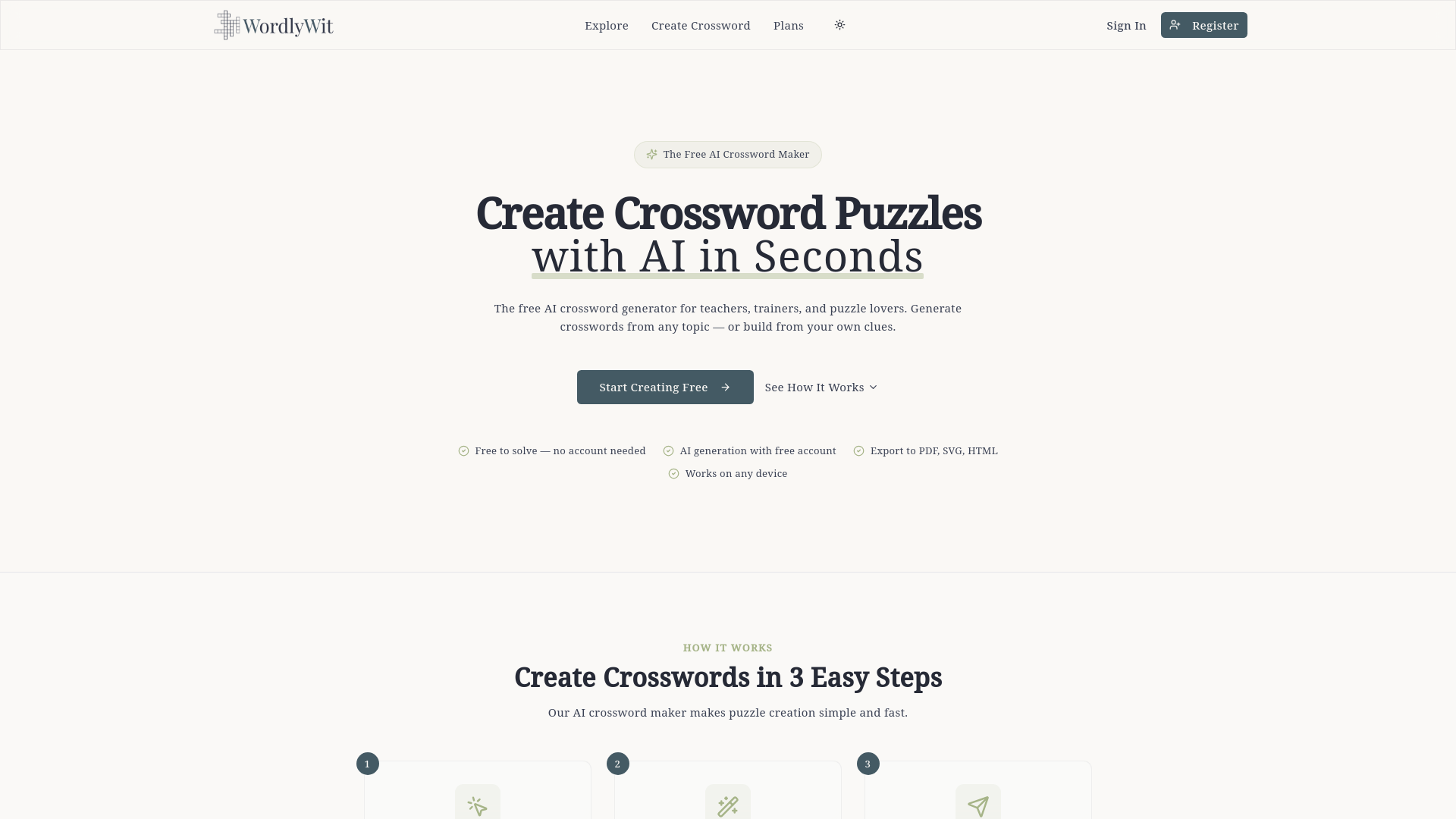 WordlyWit.com - Main product screenshot demonstrating key features and user interface