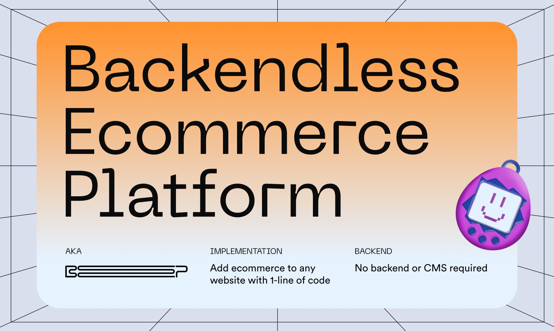 Backendless Ecommerce Platform media 1