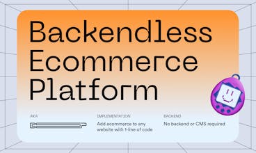 Backendless Ecommerce Platform gallery image