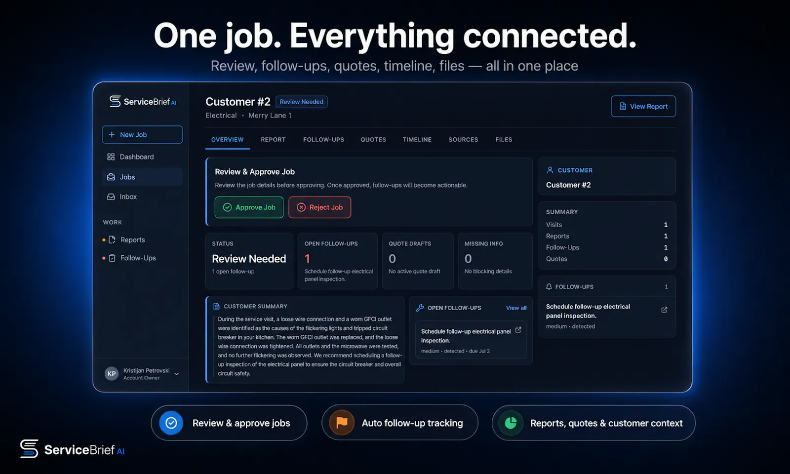 ServiceBrief AI screenshot 2
