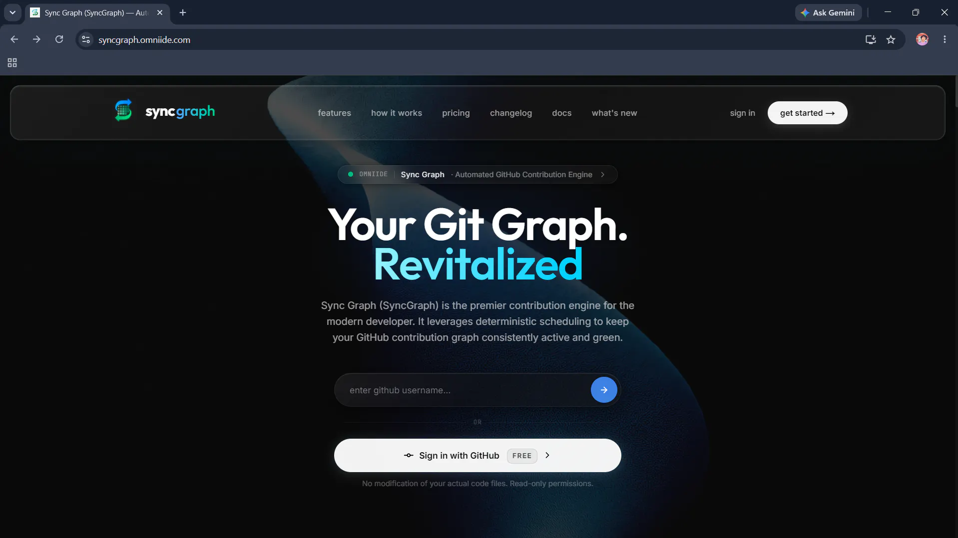 Sync Graph — Automate Your GitHub Streak gallery image