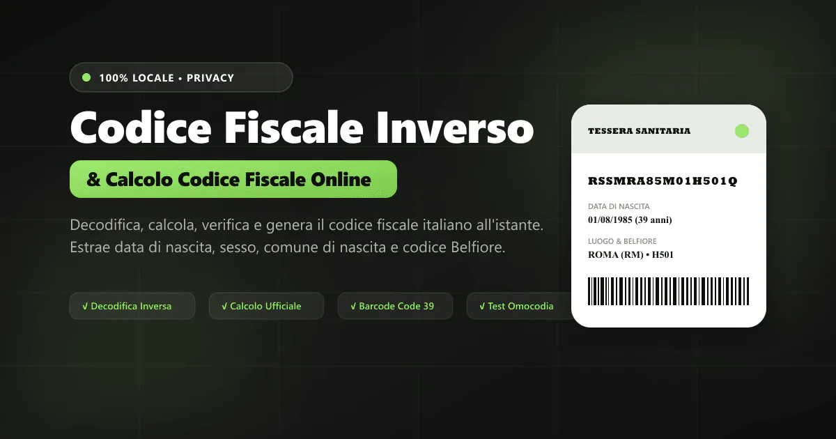 Codice Fiscale Inverso gallery image