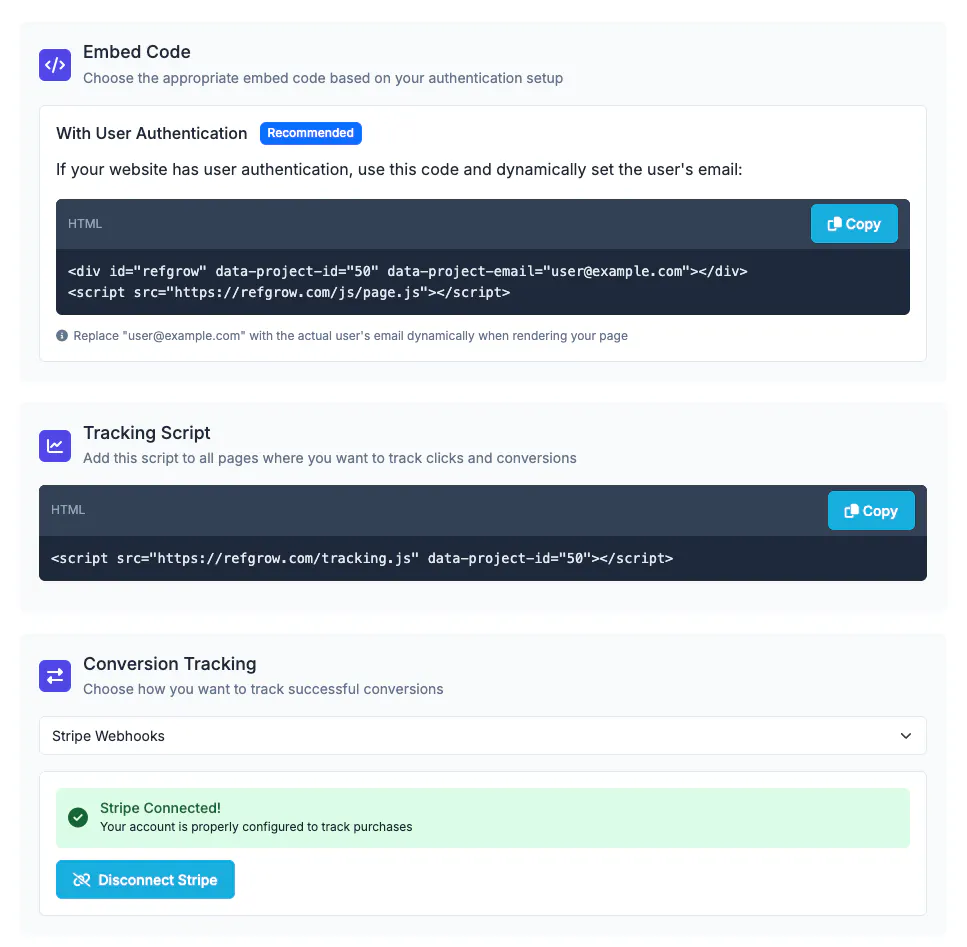 Refgrow screenshot