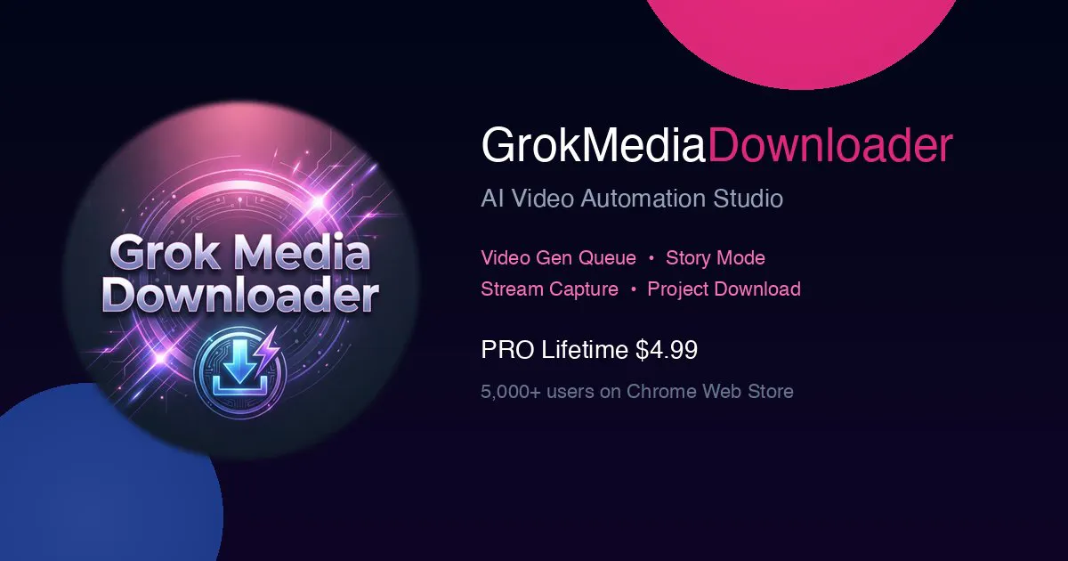 Banner del producto GrokMediaDownloader