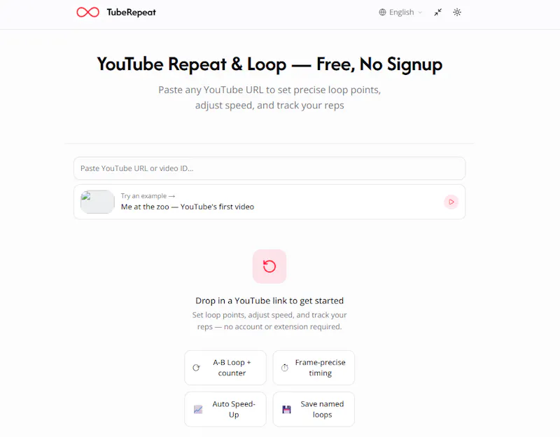 TubeRepeat screenshot 1