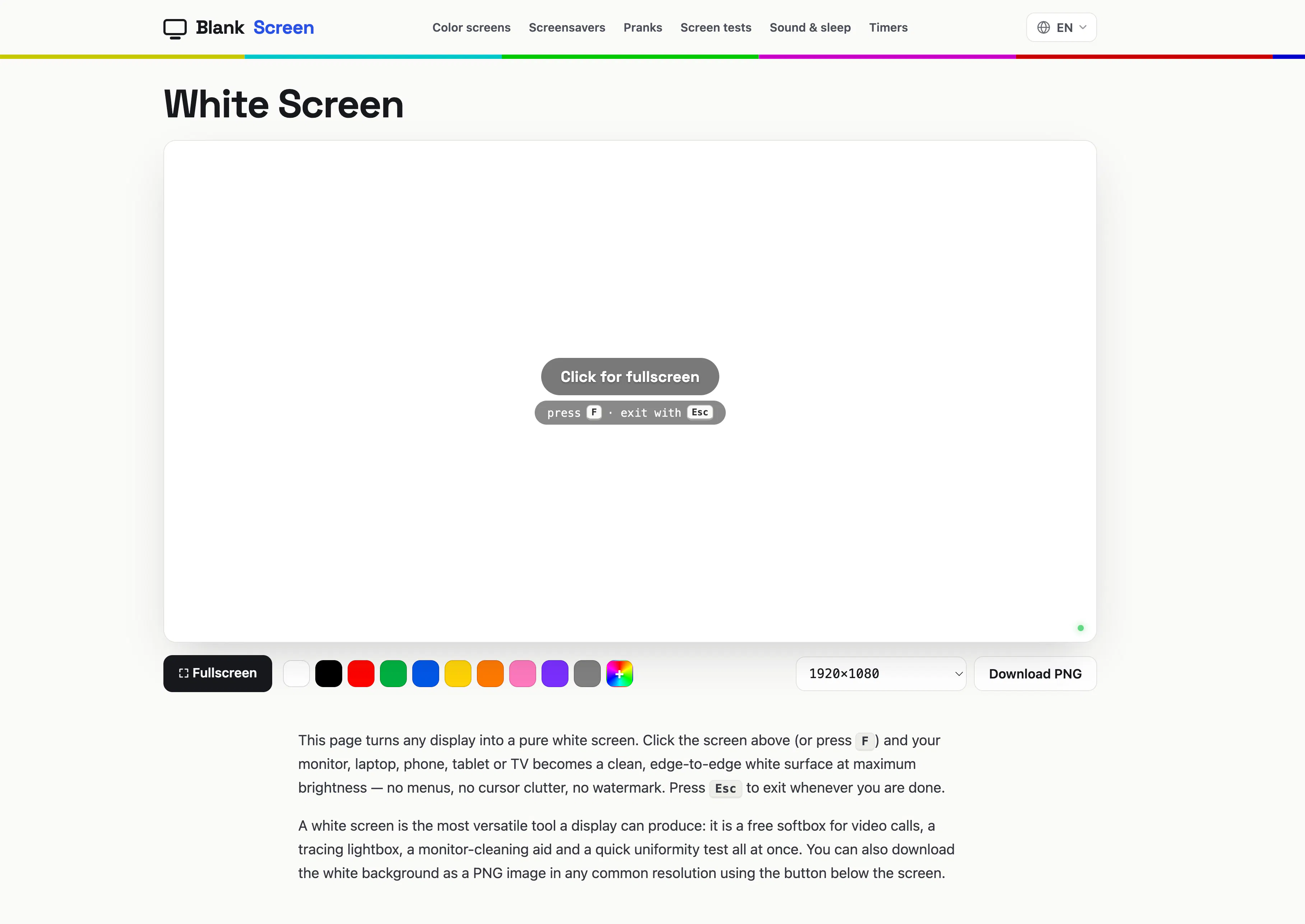 BlankScreen gallery image