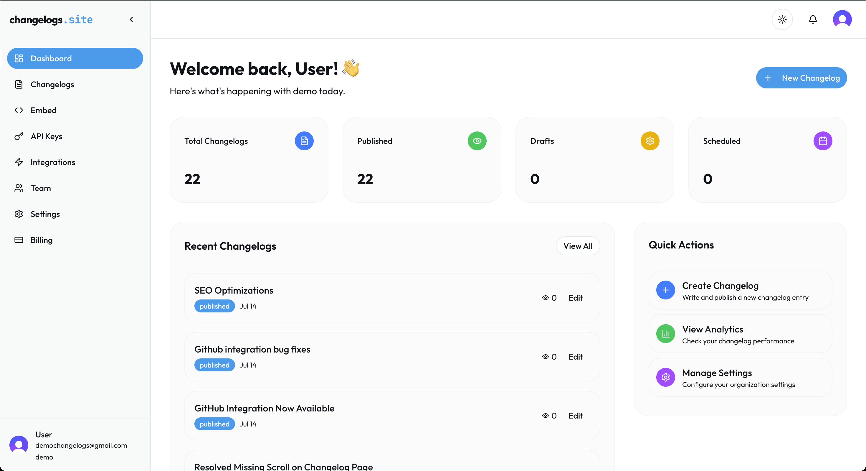 وسائط Changelogs.site - إنشاء changelogs جميلة في دقائق 2
