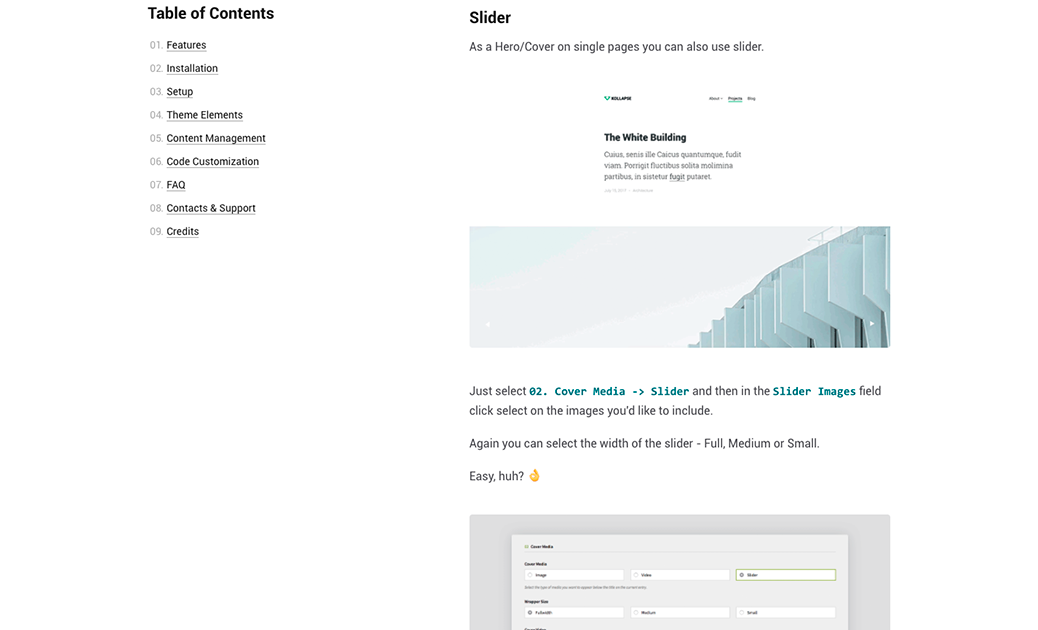 Kollapse Theme gallery image