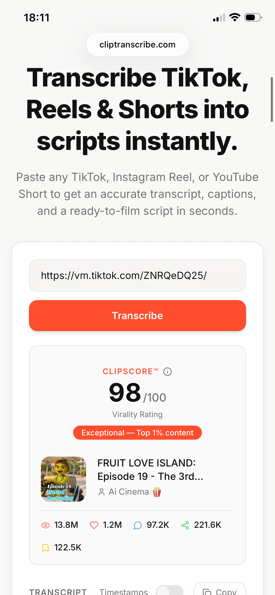 ClipTranscribe