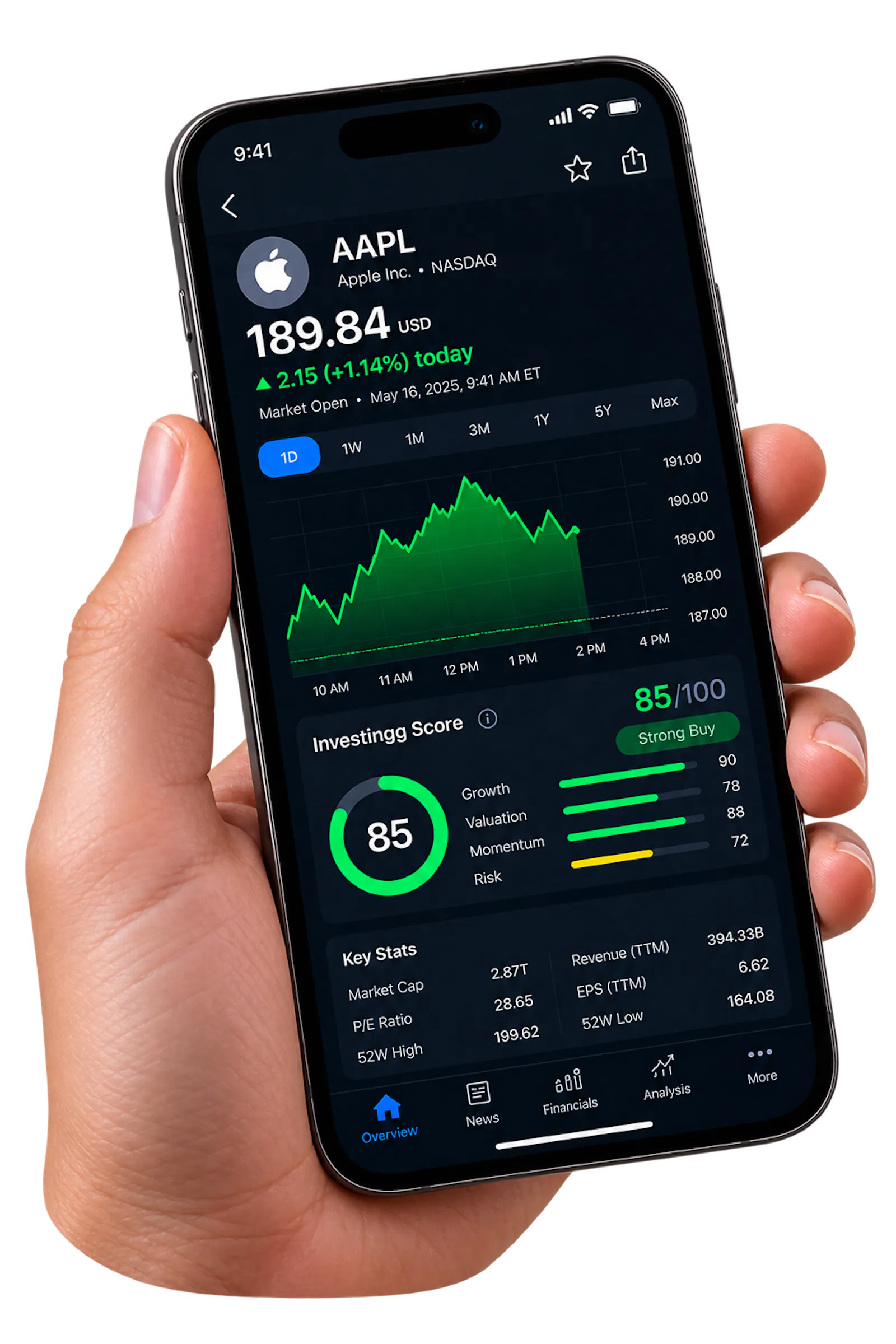 AI-powered equity research assistant screenshot 2