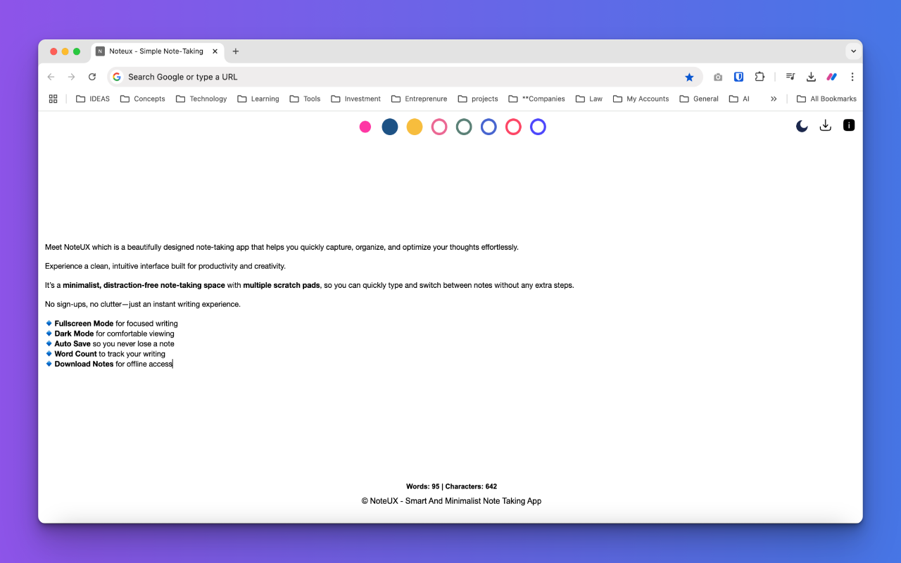 Noteux Chrome Extension - Maak notities op elk nieuw tabblad media 4