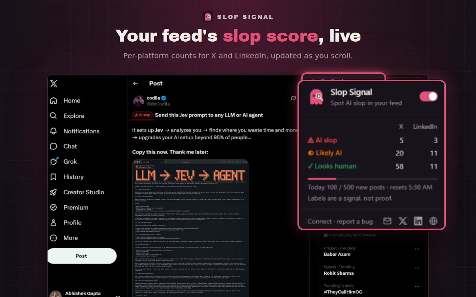 SlopSignal screenshot 6