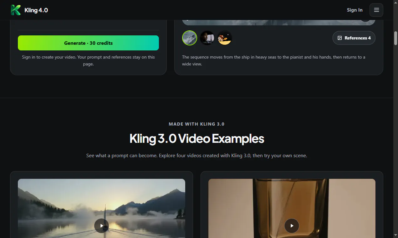 Kling 4.0 gallery image