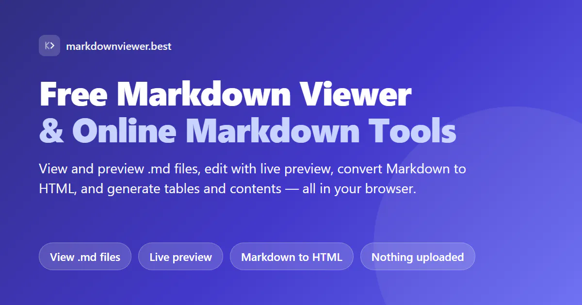 MarkdownViewer - Free Markdown Viewer gallery image