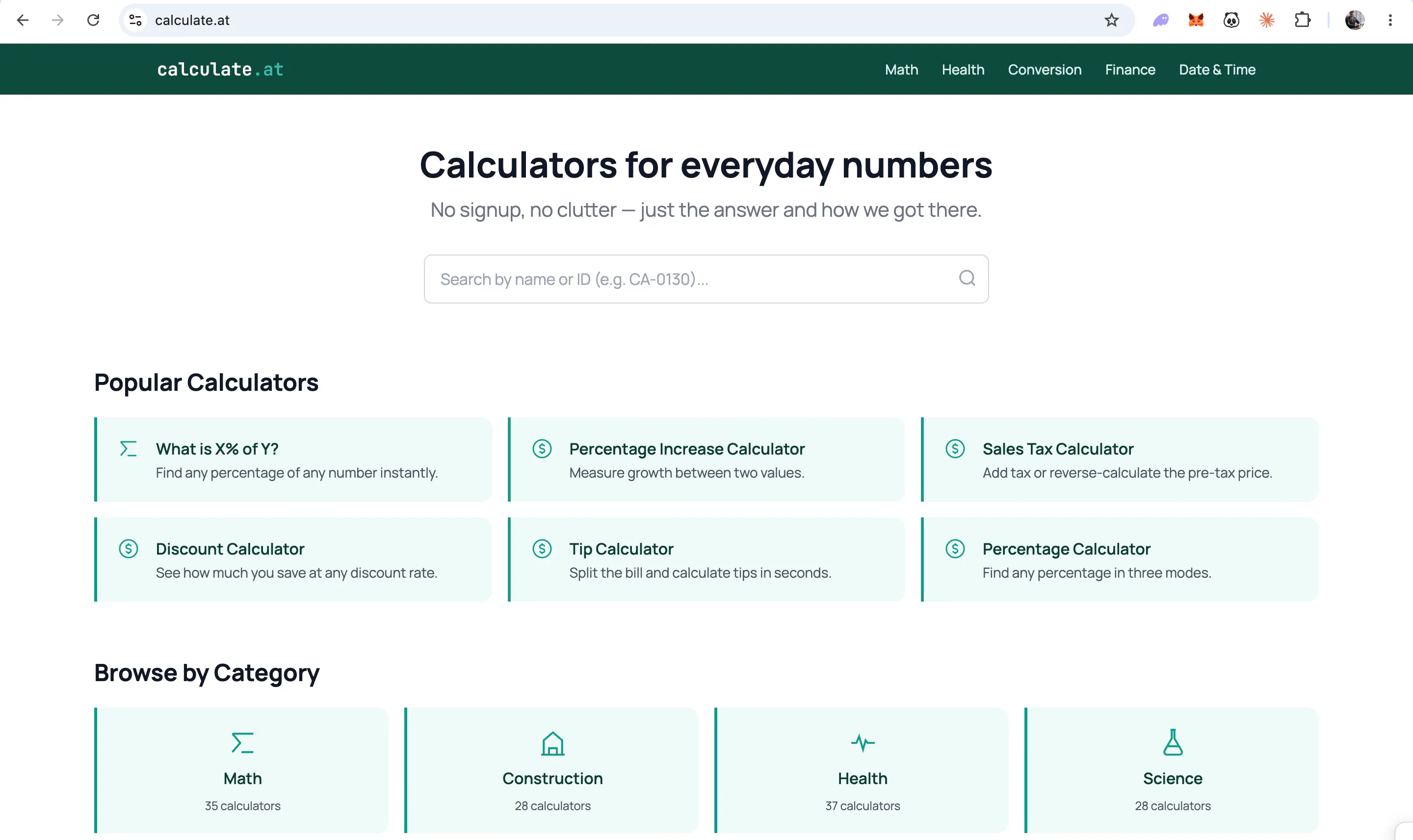calculate.at gallery image