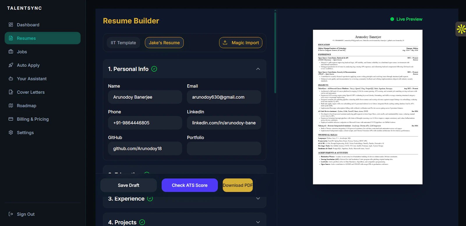 TalentSync screenshot 2