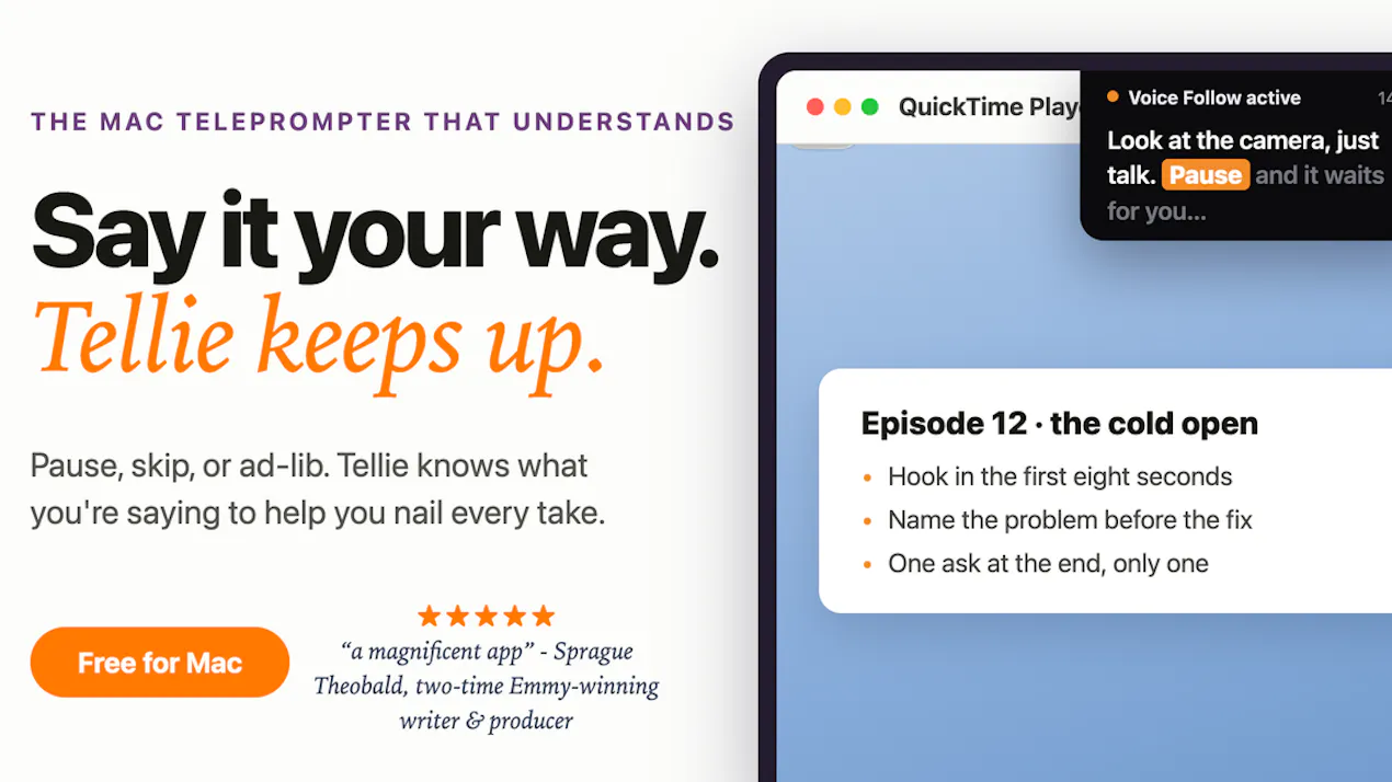 Tellie Prompter 1.5 product