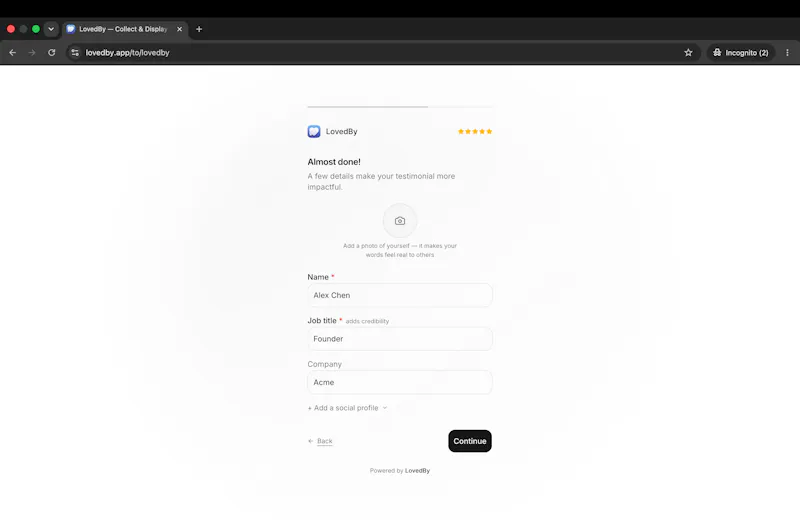 LovedBy screenshot 4