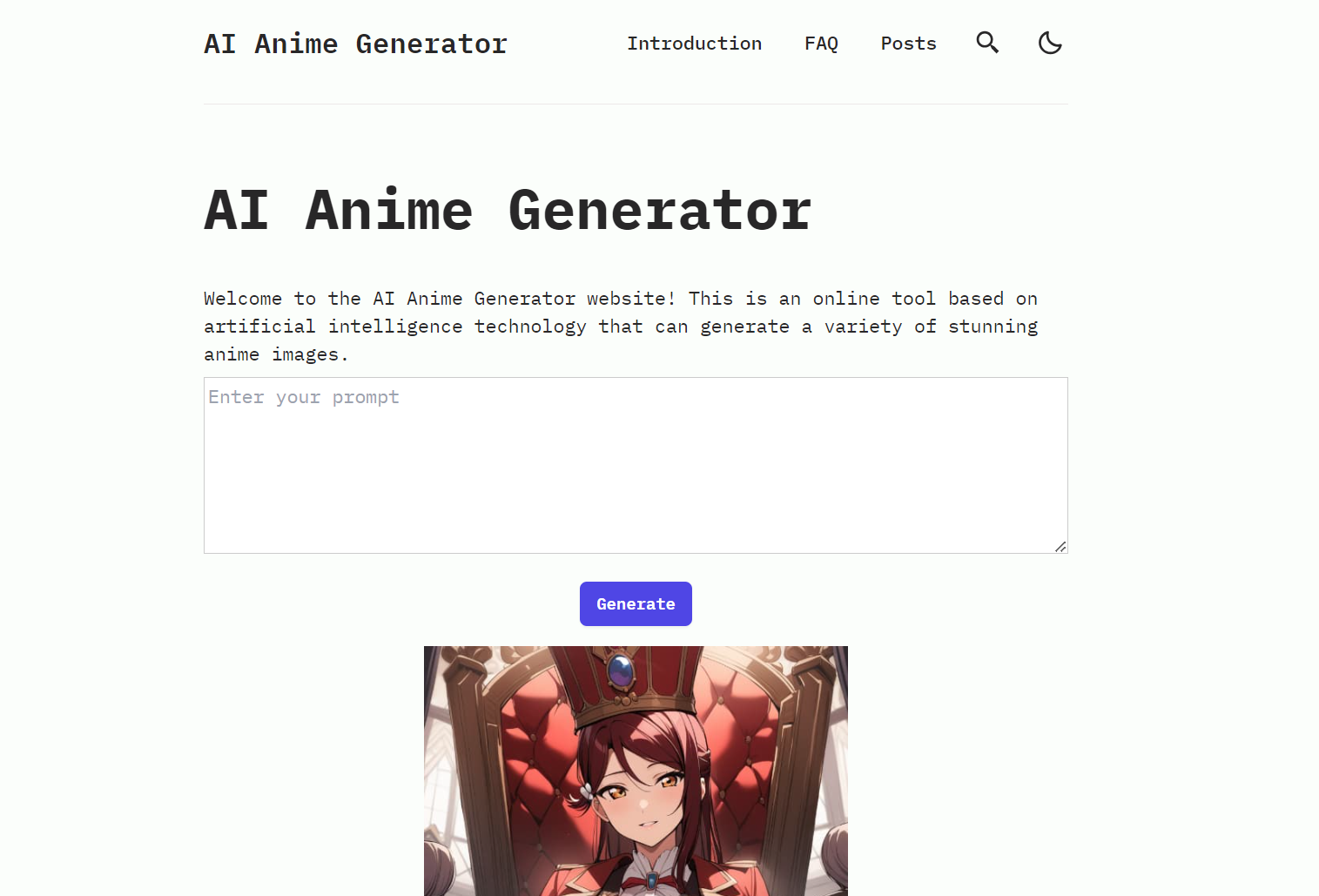 AI Anime Generator gallery image