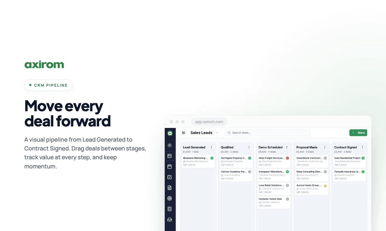 Axirom | All-in-One CRM 截图 3