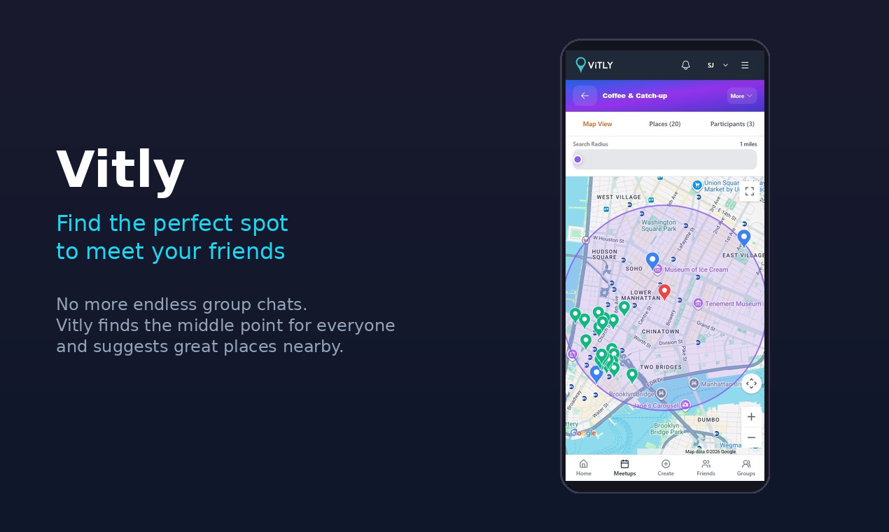 Vitly - Main product screenshot demonstrating key features and user interface